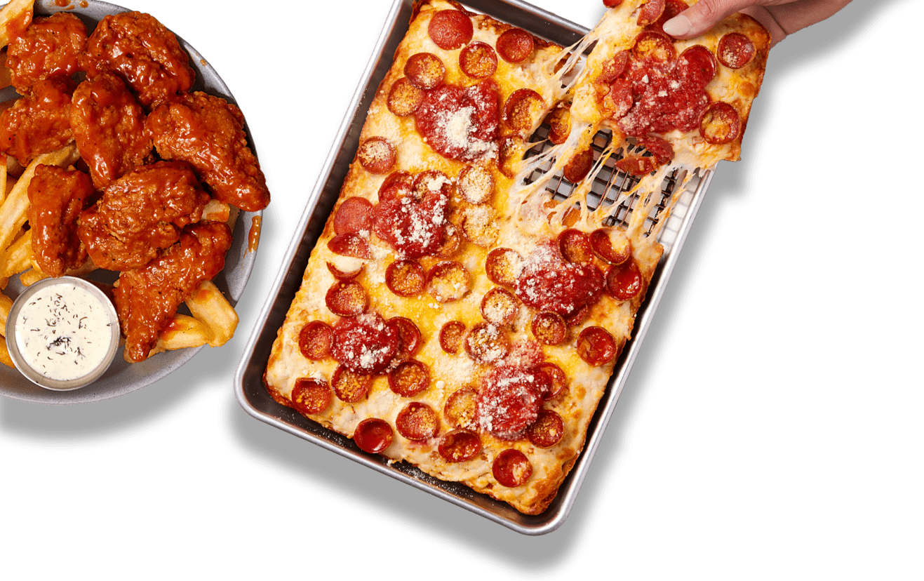 Chicken Wings & Pepperoni Pizza